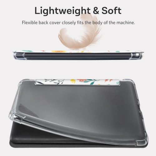 Image of CoBak Case for 7 inch E-Reader - New PU Leather Cover and Clear Soft Silicone Back Cover with Auto Sleep Wake Feature