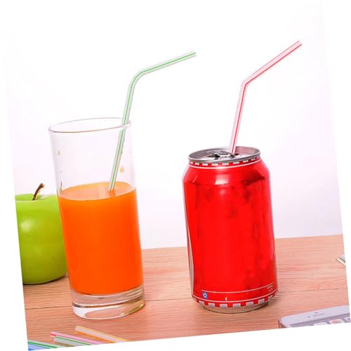 Pitillos flexibles desechables 600 unidades 20.8 cm plástico miniatura 6