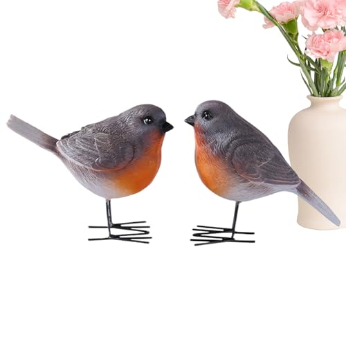 Figurine d'oiseau décoration moderne résine extérieur et salon - 2