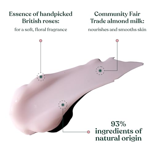 The Body Shop British Rose Body Yogurt, 48hr Moisturizer, 100% Vegan, 6.91 Fl.Oz