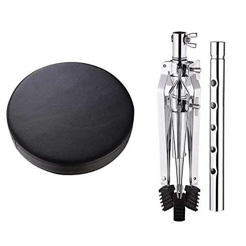 MoResolune Adjustable Drum Throne, Padded Round Drum Stool, Black by MoResolune - Used condition - Image 5