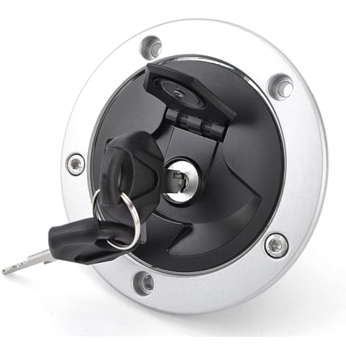 Bouchon de réservoir carburant pour Kawasaki Z1000 Z800 Z750 et Ninja 650 ZX6R en aluminium noir