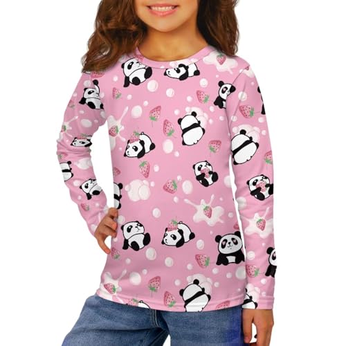 Kids Long Sleeves Shirts Casual Boys Girls Sport Pullover Top for Fall Daily Trip 3-16Y3