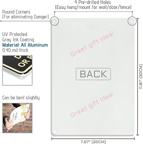 Bestylez Man Cave Sign 'Remember If We Get Caught' 12" * 8" Aluminum Wall Art