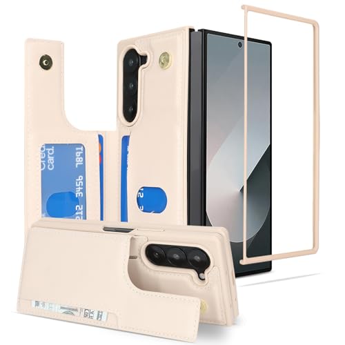 Coque Samsung Galaxy Z Fold 6 avec blocage RFID anti-piratage et étui cartes