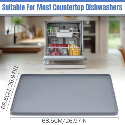Evita goteras con la bandeja de silicona antifugas para mini refrigerador y armarios 8