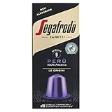 Intensidad 9 Tostado mediano Segafredo Zanetti 100 cápsulas compatibles Nespresso, línea de aluminio, café 100% perú, rico y terciopelo – 10 estuches de 10 cápsulas
