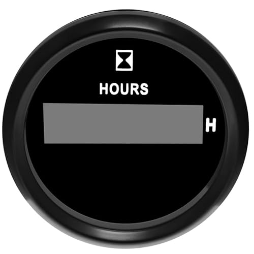 Deramg 52 MILLIMETRI Universale Digitale Impermeabile Tester di Ora Gauge Auto Barca a Motore Tester di Ora Meccanico Contaore G