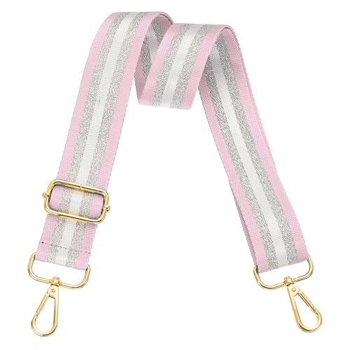 Image of PATIKIL Purse Strap, Wide Shoulder Strap Adjustable Crossbody Bag Straps Universal Replacement Shoulder Bag Belt for Women's Handbags Canvas Guitar Bag Backpack, Light Pink