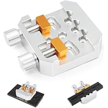 Astromania Dovetail Clamp with Two Brass Screws, Premium Dovetail Mount Plate to Attach Finderscope Guidescope on Telescopes, Aluminum Metal Telescope Accessories for Astronomy Telescopes and Cameras