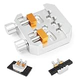 Astromania Dovetail Clamp with Two Brass Screws, Premium Dovetail Mount Plate to Attach Finderscope Guidescope on Telescopes, Aluminum Metal Telescope Accessories for Astronomy Telescopes and Cameras