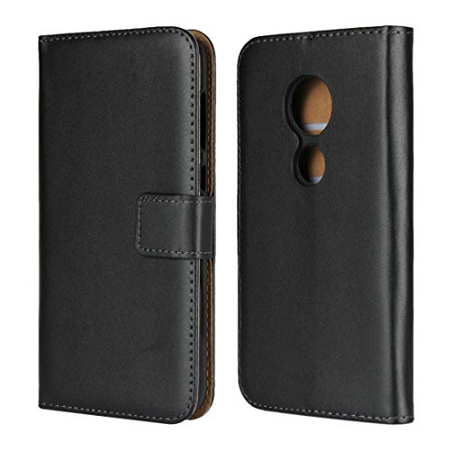 Étui à rabat horizontal en cuir pour Moto E5 Play, finitions haut de gamme