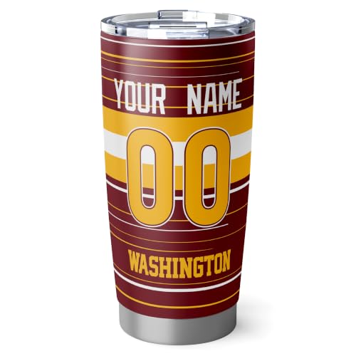 Image of W Tumbler 20oz Travel Mug Gifts Custom Name Number