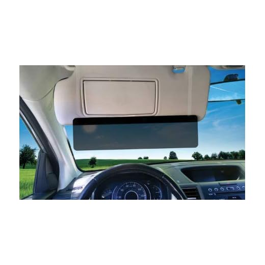 EdgeVisor TuckVisor Magnetic Tinted Car Anti-Glare Car Sun Visor Extender Extension Sunshade Window Windshield Sunshade and Sun Glare UV Rays Blocker