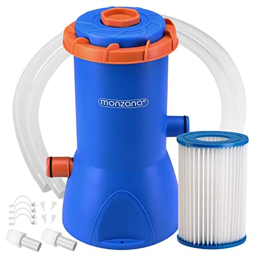 Monzana Depuradora Piscina 3800L/H 90W Bomba De Filtro Limpieza Piscinas Grandes Filtro De Cartucho