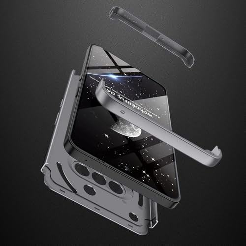 Image of Kapa Double Dip Full 360 Protection Back Case Cover for Nothing Phone 3A 5G (Grey)