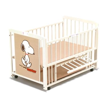 Amazon キンタロー 日本製ベビーベッド 3wayスヌーピーs 5 エコ ホワイト 乳幼児用ベッド ベビー マタニティ 通販