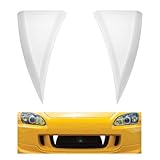 VCYOPN 2 PCS Halloween Decoration Car Teeth, 3D Vampire Fangs Teeth Funny Bumper Decor, Spooky Front Grille Halloween Ornament for DIY Your Vehicle, Universal Car Accessories (White)