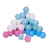 Perfekte Größe für die Herstellung von Bauerngirlanden, Halsketten, Armbändern, Spielzeug, Holzperlen-Kronleuchtern, langen Zöpfen, DIY-Kunsthandwerk und anderen Perlenprojekten oder für die Dekoration von Häusern, Partys, Weihnachtsbäumen usw.