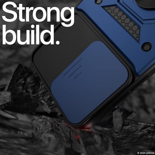 Image of Luxe Back Cover for Samsung Galaxy A05 / Samsung Galaxy F05 / Samsung Galaxy M05 | D10 Tough Armor Case | Sliding Camera Shield | 360 Protection | Kickstand Ring Holder | Military-Grade Shockproof