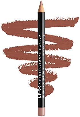 NYX PROFESSIONAL MAKEUP Slim Lip Pencil, Long-Lasting Creamy Lip Liner - Coffee