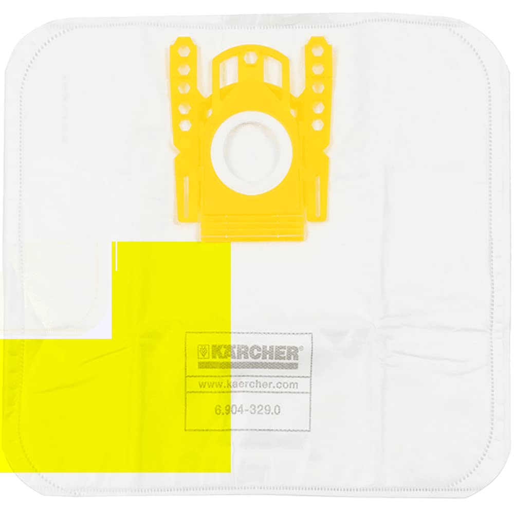 Packung mit 5 Staubsaugerbeutel Vlies und 1 filter, passt auf die Karcher Taschenart, 6, 904-329, 0