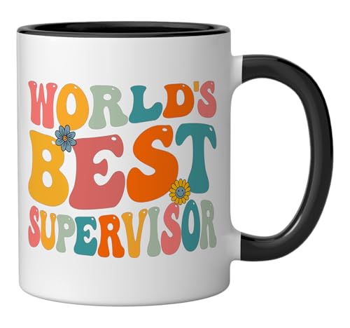 Taza de Cerámica 11 Onzas Diseño Supervisor miniatura 2