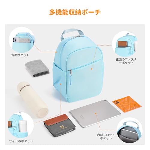 K&F Concept カメラバッグ ショルダーバッグ カメラショルダーバッグ スリングバッグ おしゃれ 一眼レフカメラバッグ 仕切り付き 撥水加工 軽量 手提げ/ショルダー 5L カメラケース カメラアクセサリー/小物入れ/デジタル収納用バッグ 旅行/出張/アウトドア撮影用バッグ 保護 コンパクト