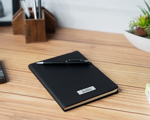 Image of Personalised 3 in 1 Corporate Gift Set which includes Diary,Keychain& Metal Pen. Personlised Gift Set On Rakhi, employee of the month, Personalised Corporate Gift for Clients. (Black)