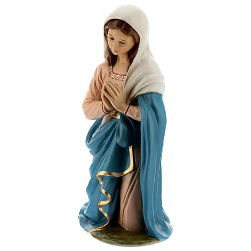 Holyart Statua Maria inginocchiata vetroresina Esterno presepe Lando Landi 65 cm