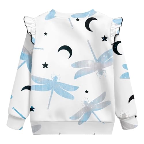 Girls Long Sleeve Shirts Fall Clothes Sweatshirts for Toddler Girls Ruffle Tops for Active Wear 1-8 Years2