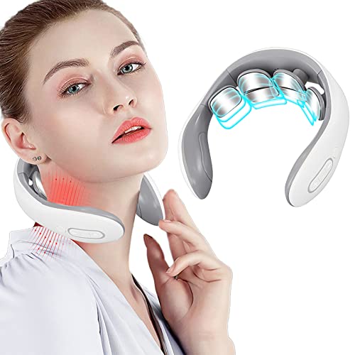 Topffy Amochy Neck Massager With Heat, Neck Lymphatic Massager For Pain & Fatigue Relief-Rftryyyyy01 #TOP2