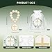 Adboros 24 Sets Baptism Favors include Wooden Rosary and Baptism Satin Gift Bags Wood Catholic Prayer Rosary with Crucifix for Easter Confirmation Baby Shower First Communion Gifts for Girls Boys