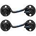 Barn Door Lock, 2 Pack 4'' Barn Door Latch, Heavy Duty Solid Thicken Stainless Steel Gate Latch Lock, Add More Security and Privacy. Cabin Hooks and Eye Latch Best for Barn Door, Bathroom
