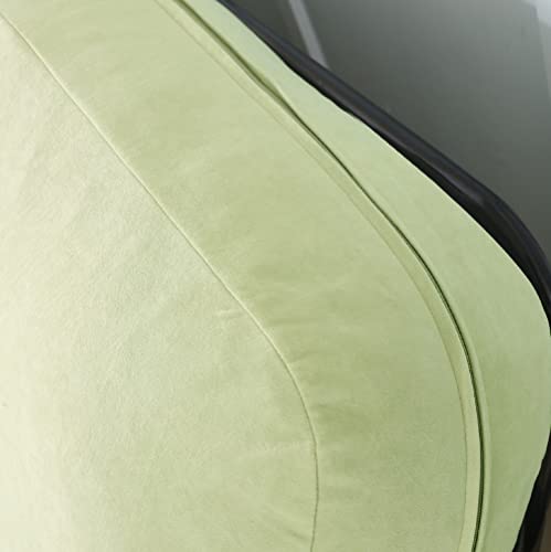 Octorose Full Size 54X75X8Inch 3 Side Zipper Classic Soft Micro Suede Futon Cover/Slipcover/Sofa Day Bed Mattress Cover Couch Protector (Cover Only) (Sage Green) #TOP2