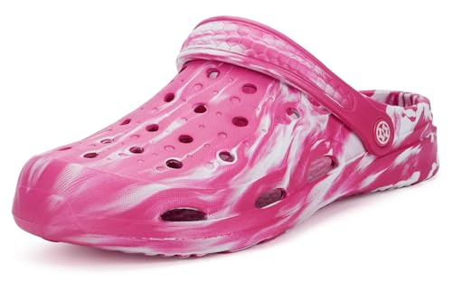 Zuecos Hombres Mujer Zapatillas de Playa Sandalias Piscina Verano Zapatos de Jardín Respirable Cómodos Pantuflas de Interior Exterior