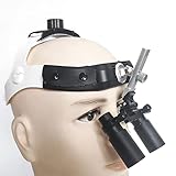 5.0X Dental Lupen Binokular Lupen Brille Stirnband Lupe Chirurgische Lupe HNO Augenarzt mit LED-Scheinwerfer (Color : 440-540)
