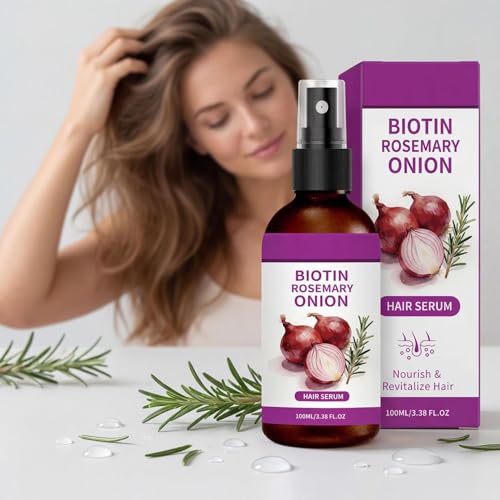 Sérum capillaire oignon rouge et romarin, le spray hydratant léger pour votre routine du matin