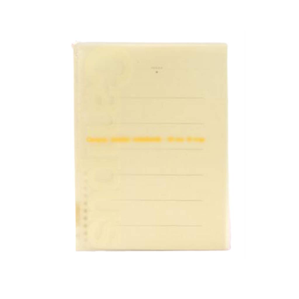Journal Light Couleur Notebook en Vrac-Feuille Amovible Nombre de Feuilles de Feuilles Amovibles (Color : Yellow)