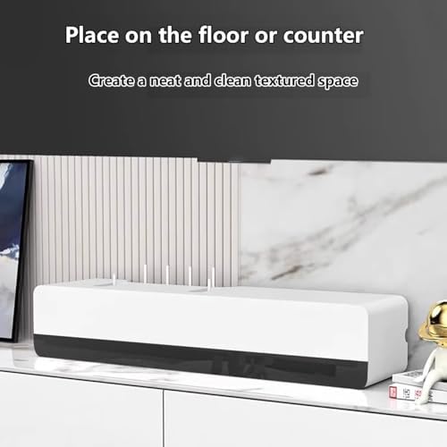 TABOJS Soporte Flotante para TV: Parte Trasera Hueca para claridad de señal, decodificadores de Cable y Consolas de Juegos, Muebles de Entretenimiento en el hogar