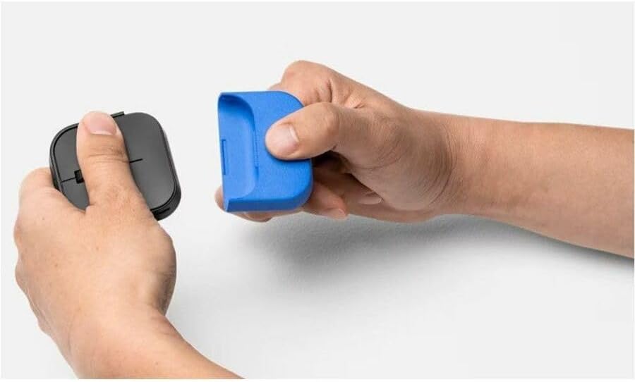 Microsoft Adaptive Mouse for Business - Wireless - Bluetooth - Rechargeable - Black - USB 2.0 Type C - Symmetrical