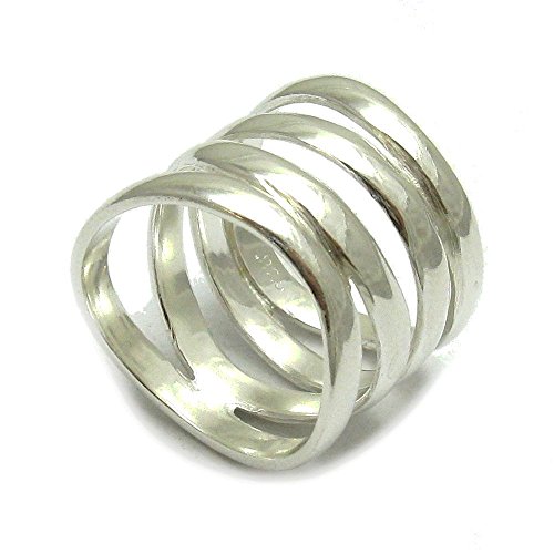 Bague en argent massif 925 large à porter au quotidien pour sublimer un look casual R001226