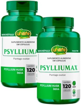Psylliumax Unilife (Psyllium) 120 Cápsulas 2un