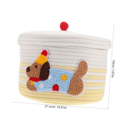 Rangement de corde de coton pour chiot et panier de jouet pour chien
