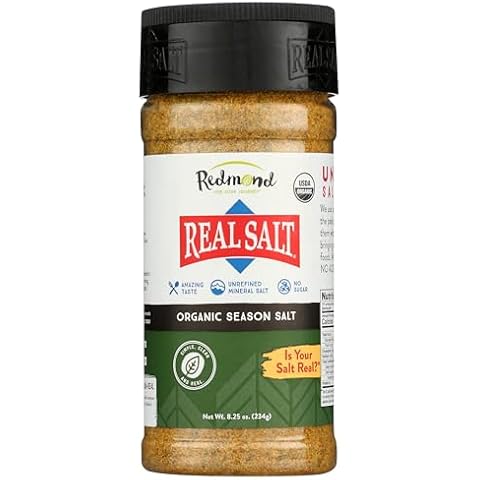 Redmond - Real Salt Seasoning, Natural Unrefined Gluten Free 8.25 Ounce Cover