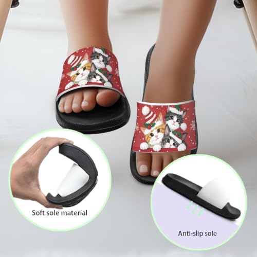 Image of Unisex Slides for Girls Boys Comfortable Slippers Slides Non-slip Shower Shoes House Fashion Thick for Indoor & Outdoor Gifts