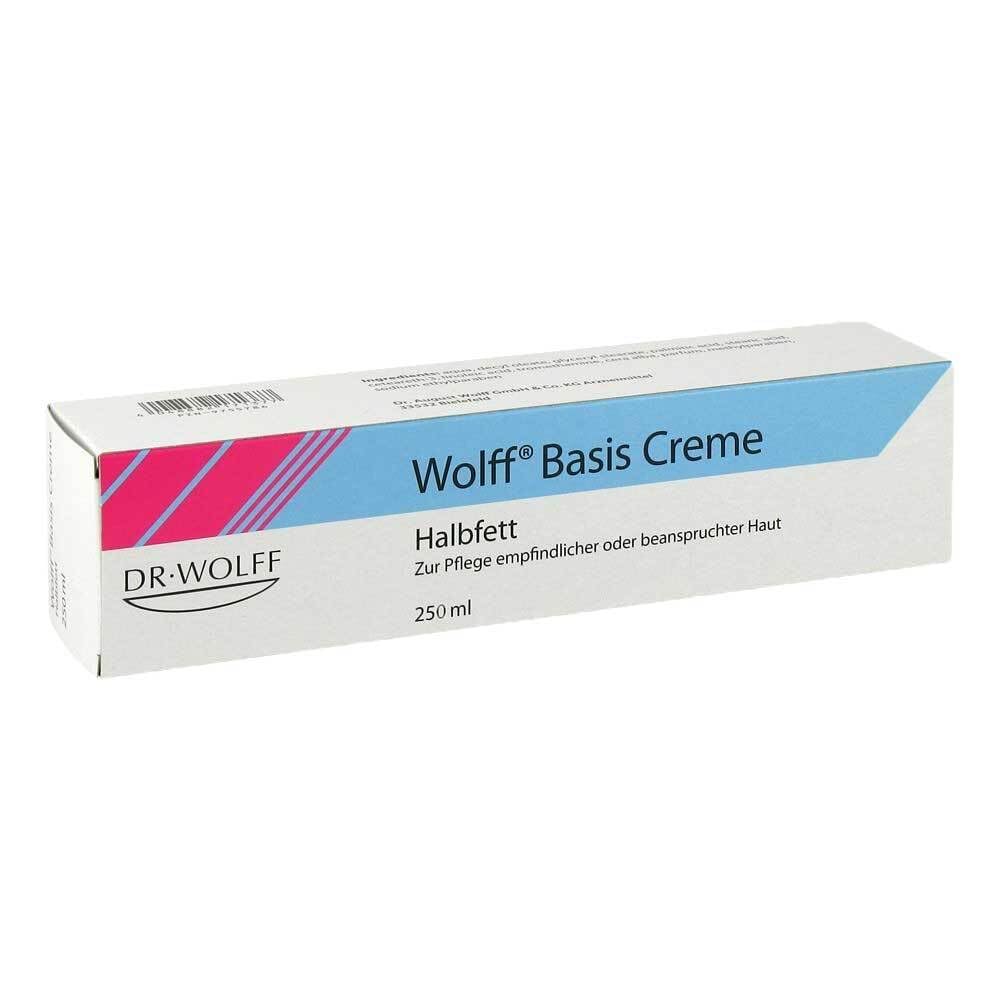 Wolff Base crème halbfett 250 ml émulsion hydratante corps