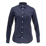 GANT Damen SOLID Stretch Broadcloth Shirt Hemd, Evening Blue, 38