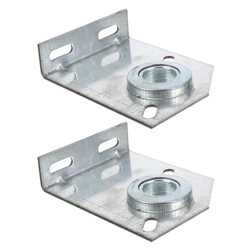 Uonlytech 2 Soportes de Cojinete Central para Resorte de Puerta de Garaje, Soporte de Anclaje de Torsión, Diámetro Interior 1, Herrajes Resistentes para Mantenimiento de Puertas