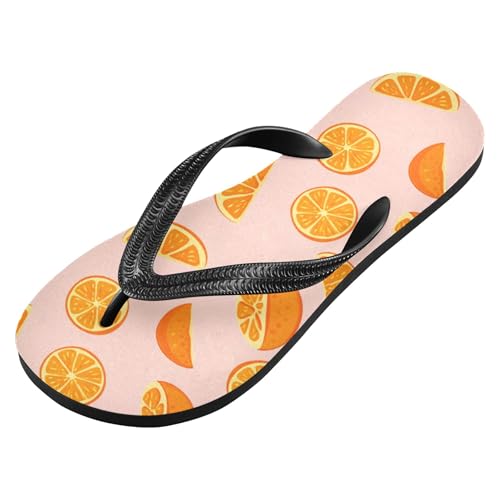 Burbuja Juicy Orange Flip Flops for Women Men, Soft Thong Sandals Rubber Slippers for Pool Beach Essentials2